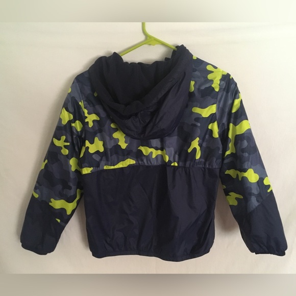 Lands End 1/4 Zip Blue & Yellow Camo Pullover Jacket Kid’s Size Large 10/12 - Picture 2 of 6